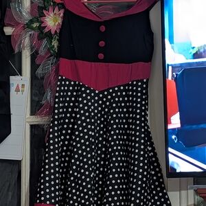 Black and Red Polka Dot Dress